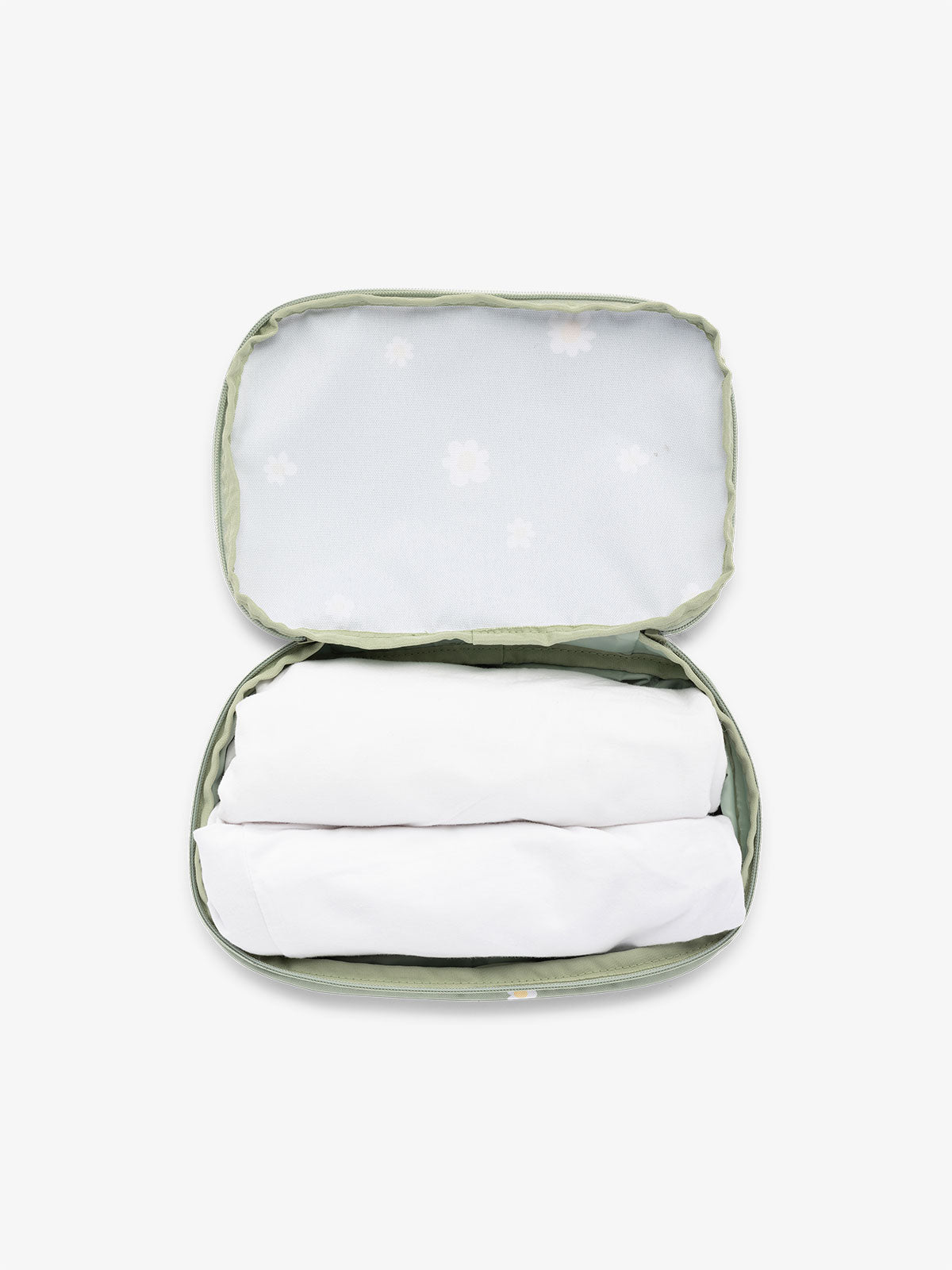 CALPAK small packing cubes for travel made with durable material in daisy; PCS2301-DAISY