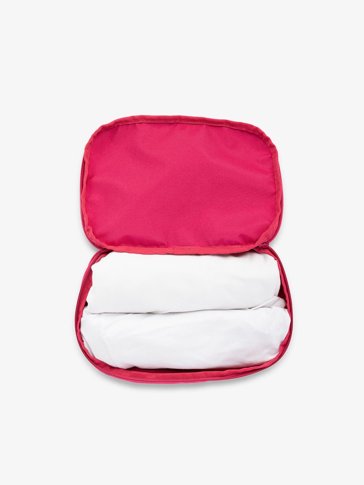 CALPAK small packing cubes for travel made with durable material in dragonfruit