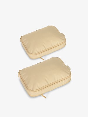CALPAK small compression packing cubes in beige oatmeal; PCS2301-OATMEAL