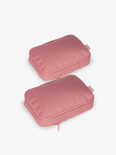 CALPAK small compression packing cubes in pink; PCS2301-TEA-ROSE