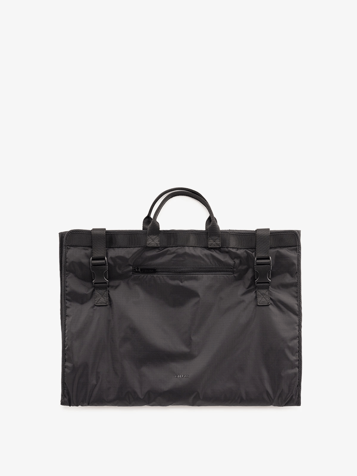 CALPAK foldable garment bag for storage with pockets in black