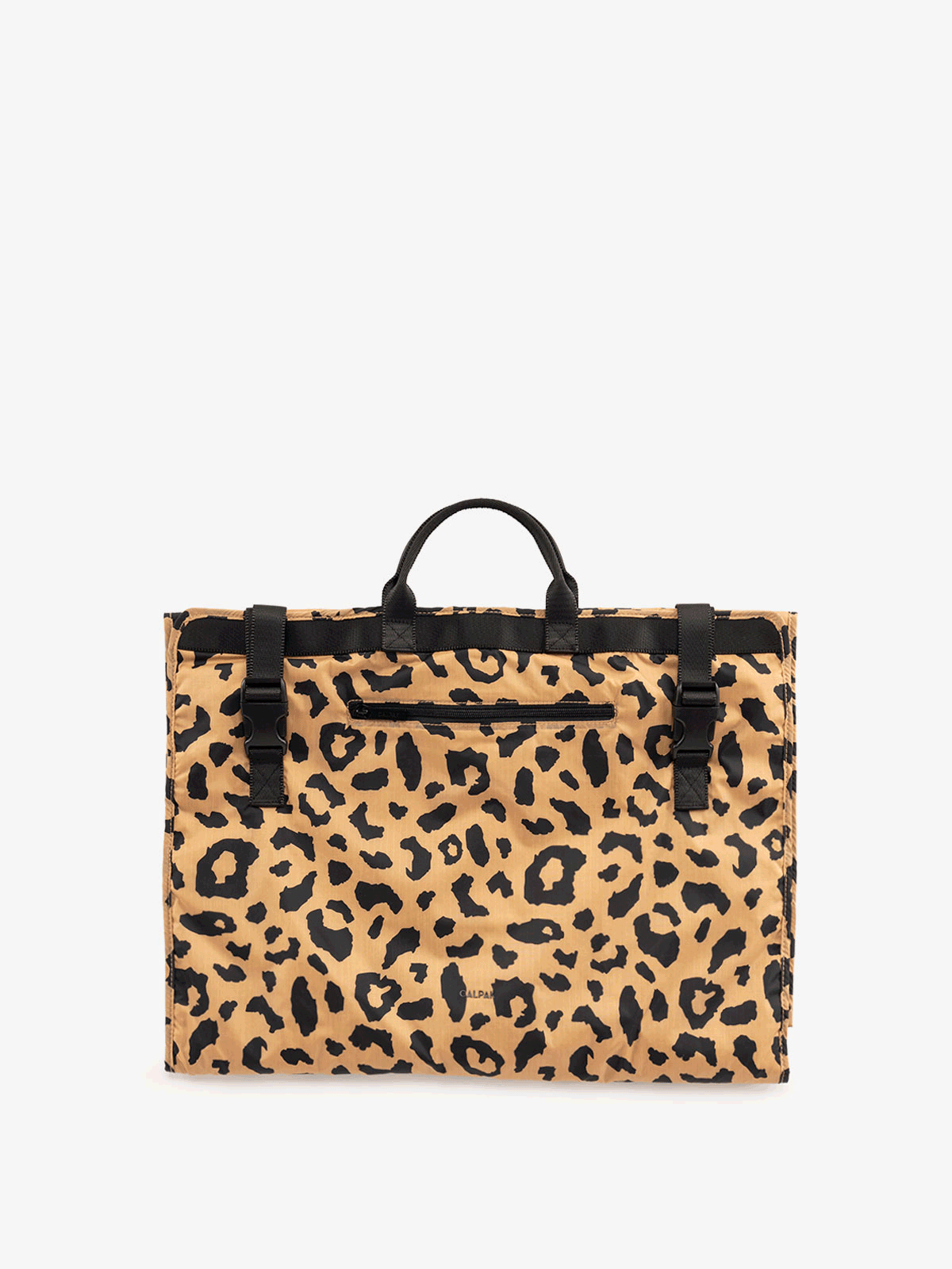 CALPAK Small Garment Bag with pockets in Cheetah