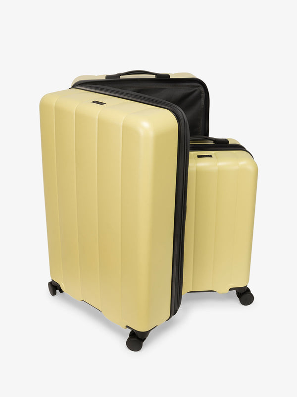 CALPAK Starter Bundle 2 piece hard side luggage set with 360 spinner wheels in butter