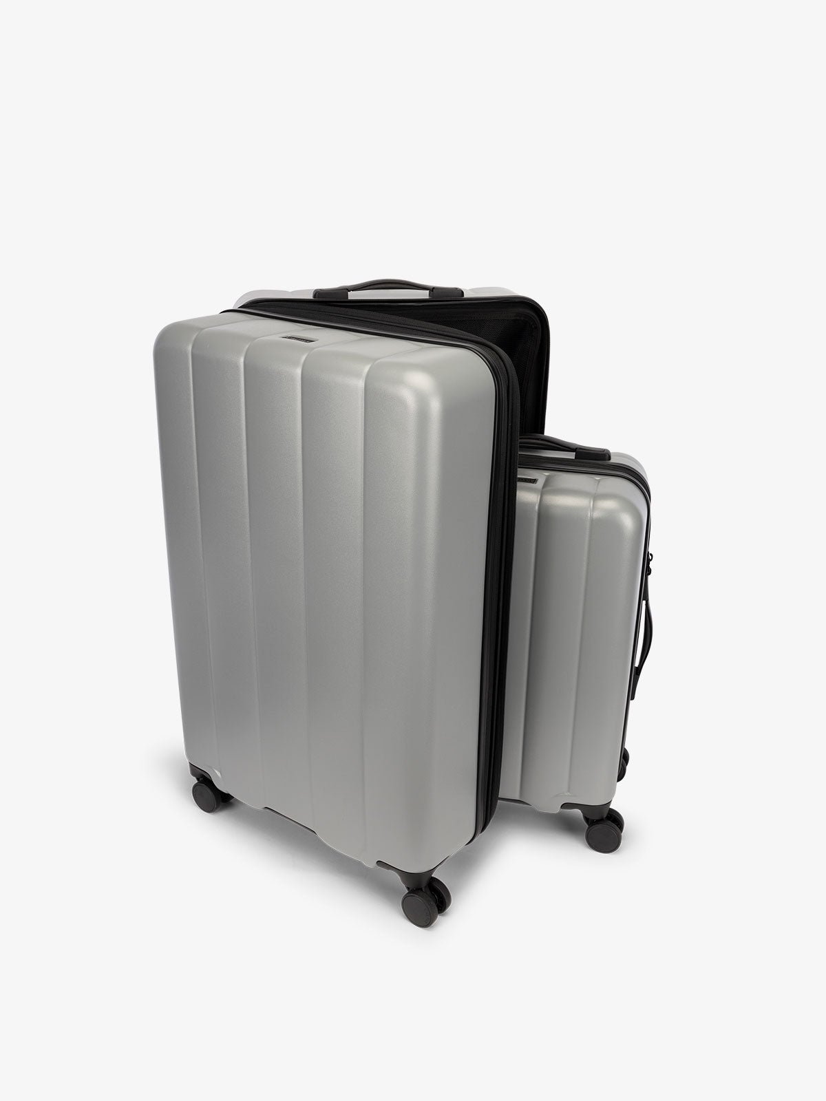 CALPAK Starter Bundle 2 piece hard side luggage set with 360 spinner wheels in smoke