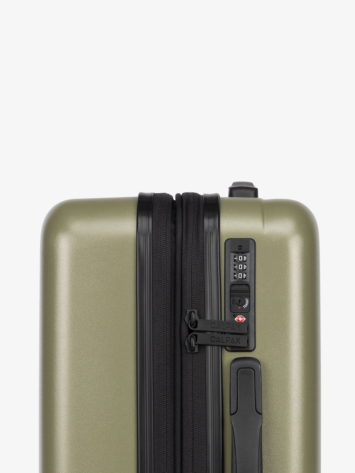 CALPAK Starter Bundle Luggage set with TSA approved Lock in green
