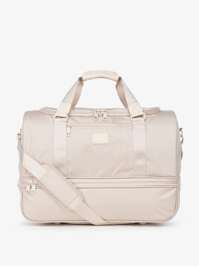 CALPAK Stevyn duffel bag in cream dune; DST7019-DUNE