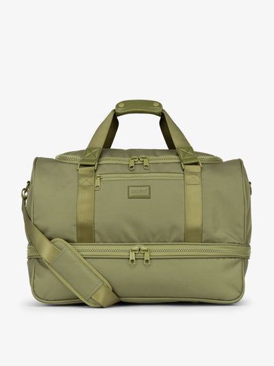 CALPAK Stevyn Duffel bag with removable crossbody strap in pistachio; DST7019-PISTACHIO view 1