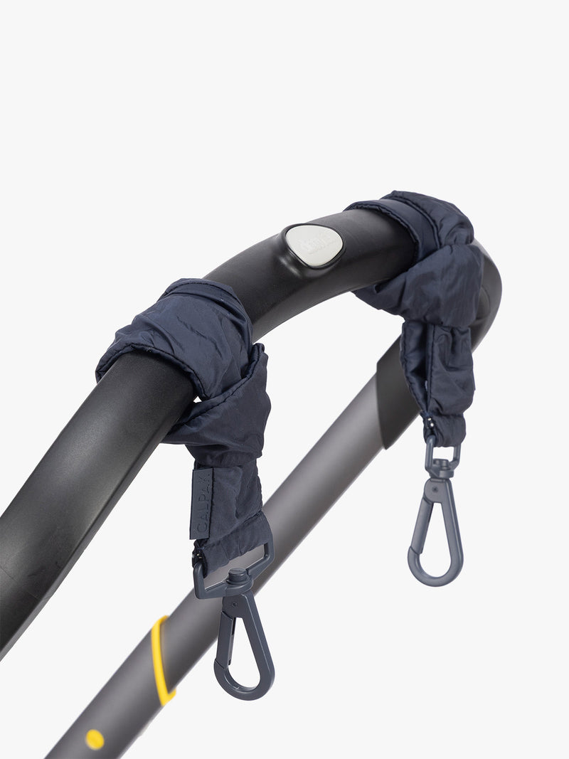 Application of CALPAK Stroller Straps in blue Navy