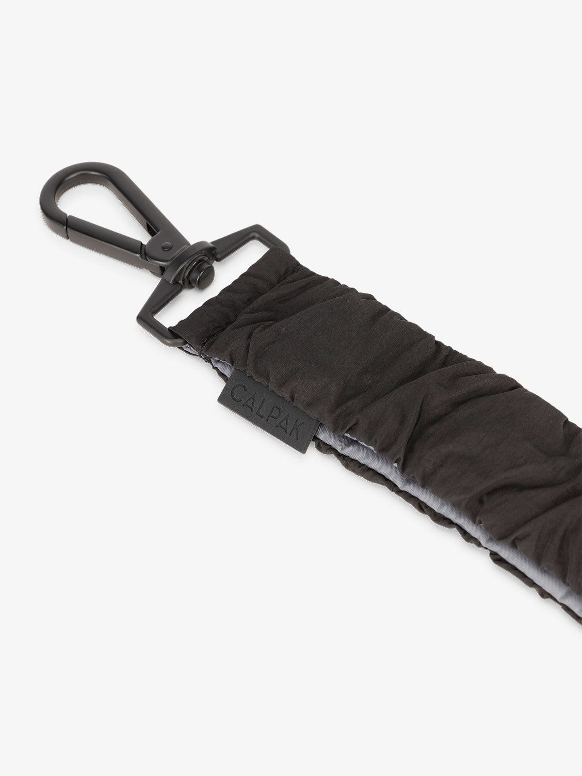 CALPAK diaper bag stroller straps with dog clips for d-rings in black; STP2401-BLACK