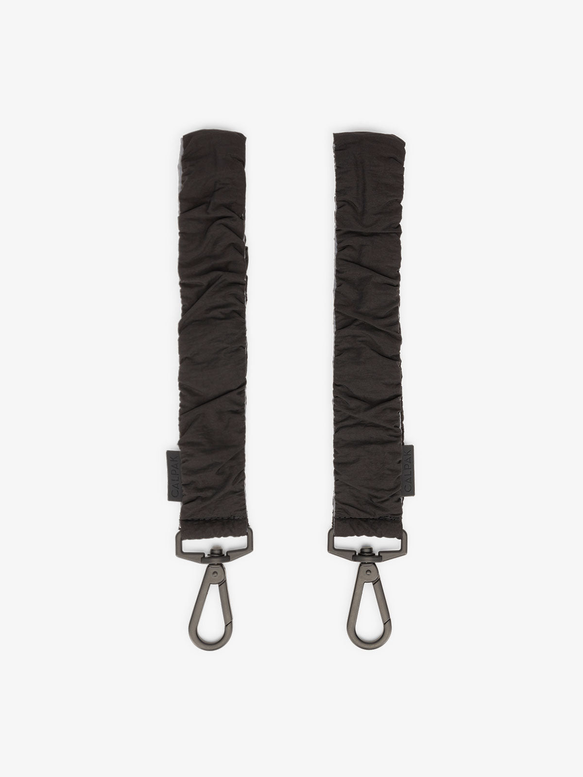 CALPAK Stroller Straps for Diaper Bag made with Oeko-Tex certified, recycled, and water-resistant materials in black; STP2401-BLACK