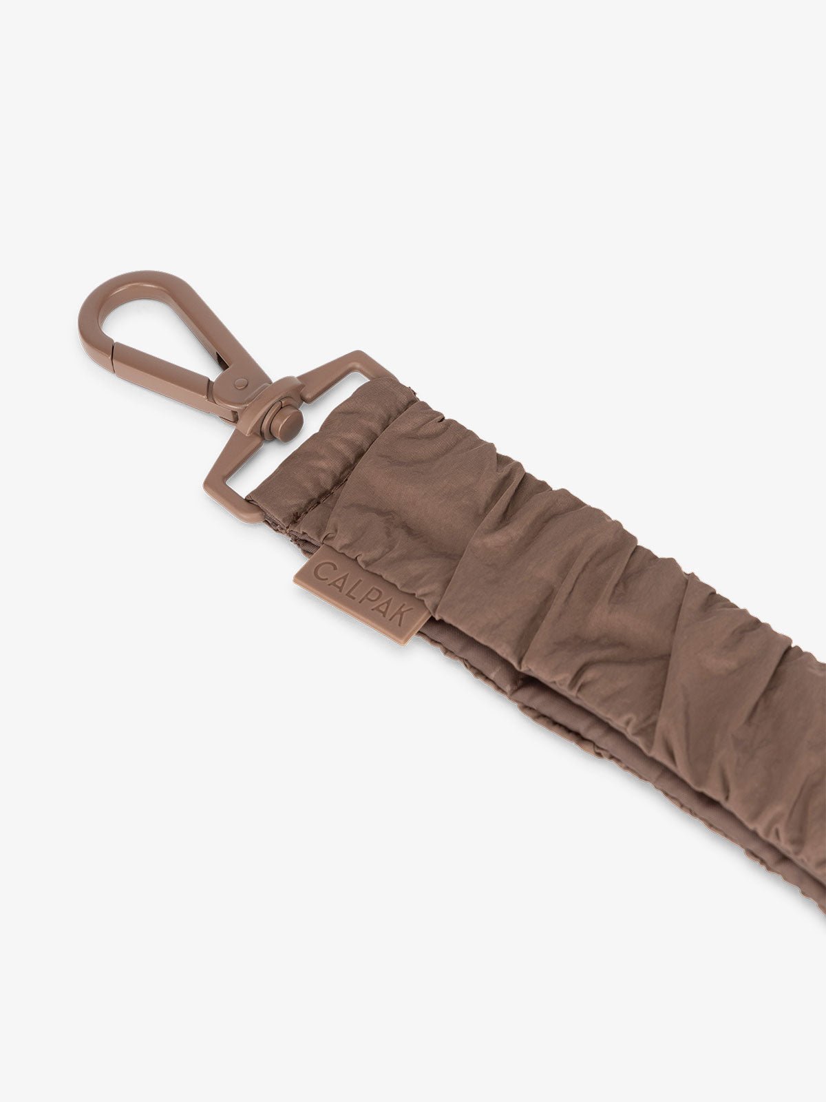 CALPAK diaper bag stroller straps with dog clips for d-rings in brown hazelnut