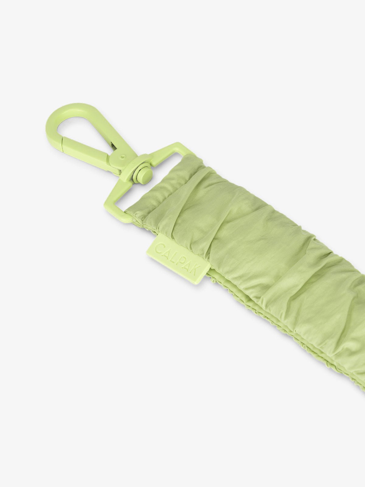 CALPAK diaper bag stroller straps with dog clips for d-rings in lime green