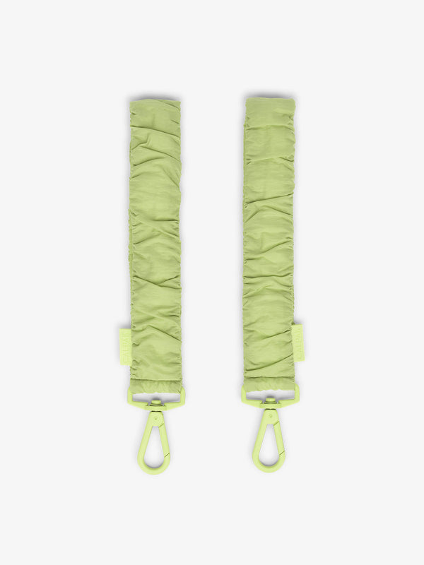 CALPAK Stroller Straps for Diaper Bag made with Oeko-Tex certified, recycled, and water-resistant materials in lime
