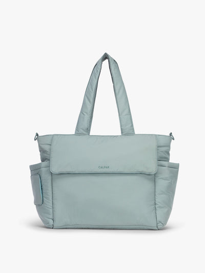 CALPAK Diaper Tote bag in light blue BLUEBELL; TBB2401-BLUEBELL view 1