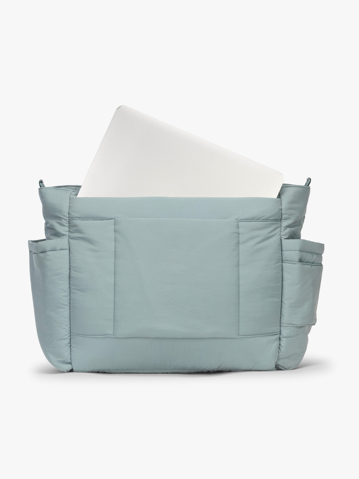 CALPAK Diaper Tote bag in light blue BLUEBELL with laptop sleeve; TBB2401-BLUEBELL