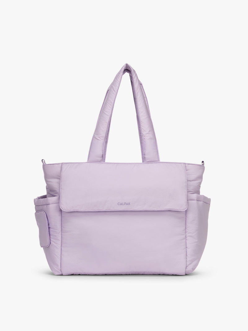 CALPAK Diaper Tote bag in lavender purple Orchid