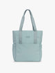 CALPAK Zippered Laptop Tote Bag in light blue Bluebell on a white background; TCN2501-BLUEBELL