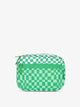 CALPAK Tech organizer with mesh front pocket in green checkerboard; ATC2001-GREEN-CHECKERBOARD