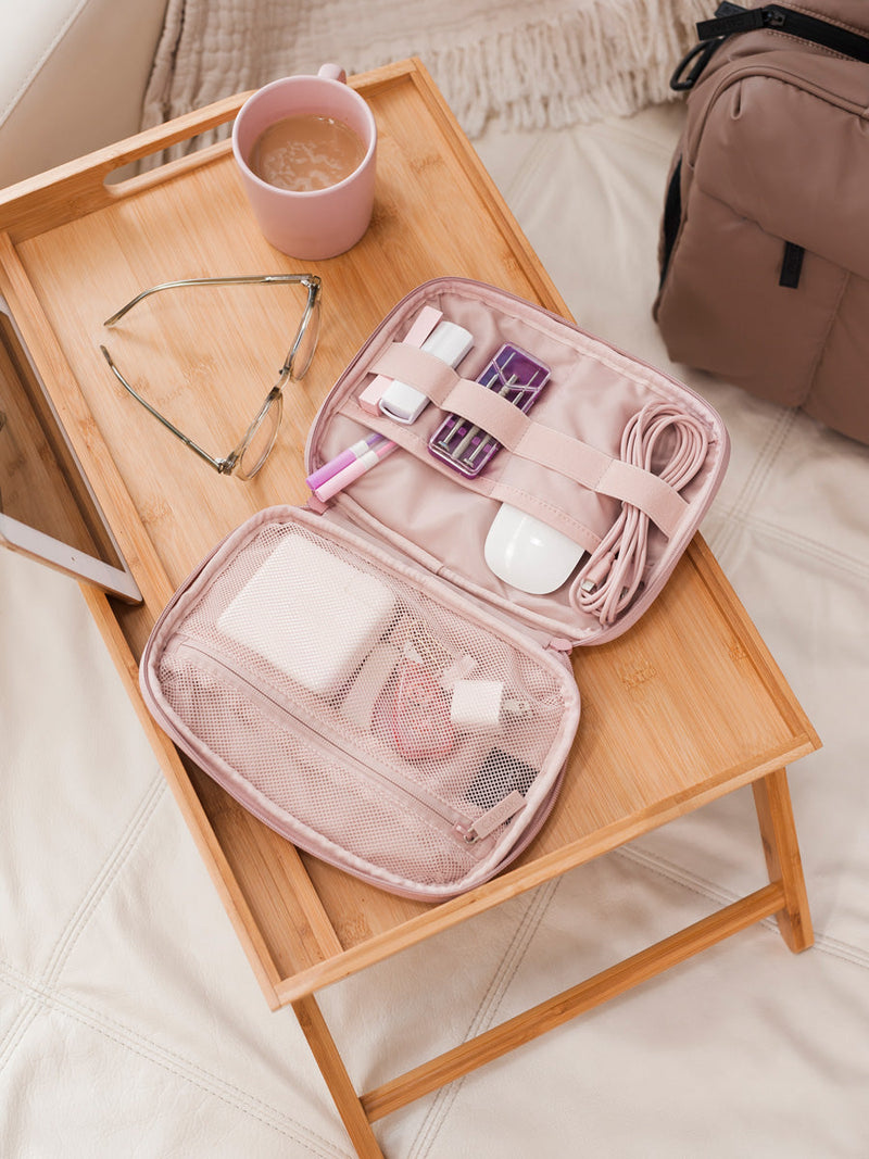 Tech Organizer in Pink Sand CALPAK