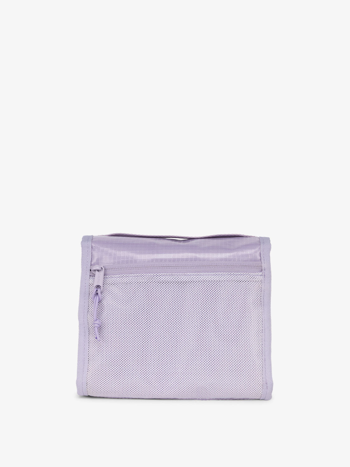 CALPAK Terra Hanging Toiletry Bag with water-resistant interior and multiple pockets in amethyst; THY2201-AMETHYST