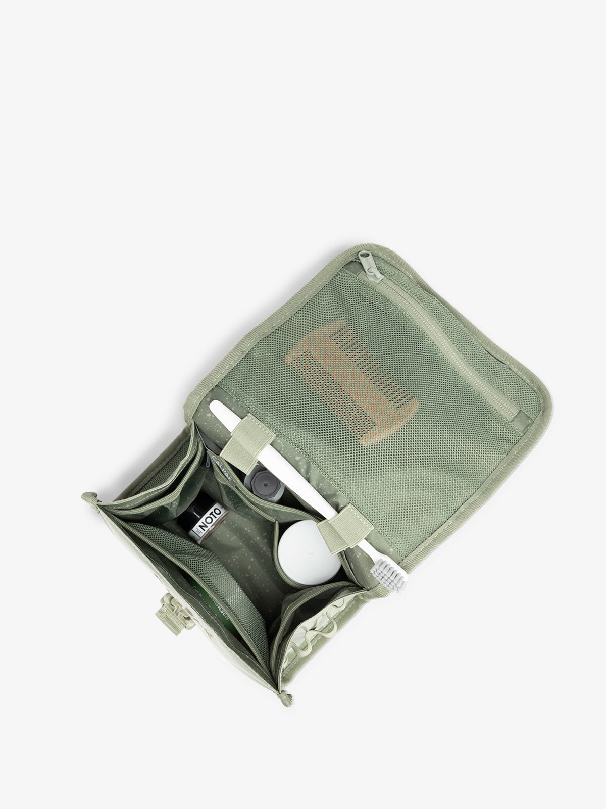 CALPAK hanging toiletry bag for makeup; THY2201-JUNIPER