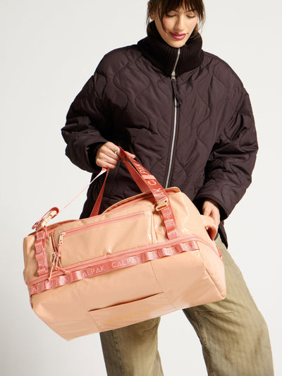 CALPAK Terra 50L Duffel Backpack in salmon color Canyon; DTL2301-CANYON view 2
