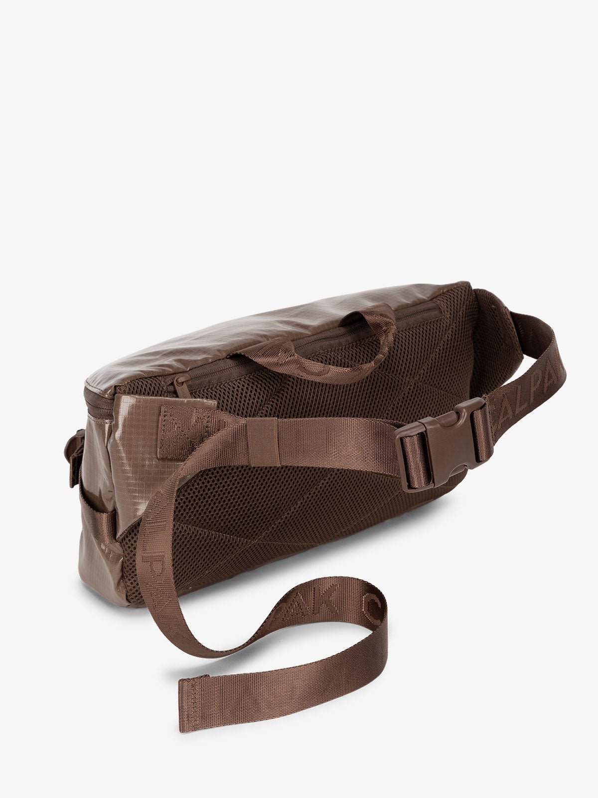CALPAK Terra Sling Bag for women with adjustable crossbody strap and top handle in cacao brown