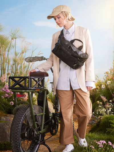 CALPAK terra sling crossbody bag; CBH2201-OBSIDIAN view 2