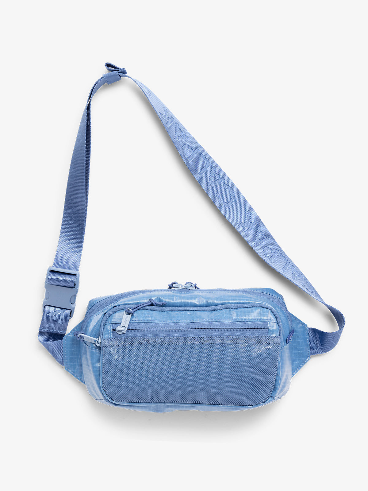 Terra small sling bag with adjustable nylon strap in blue