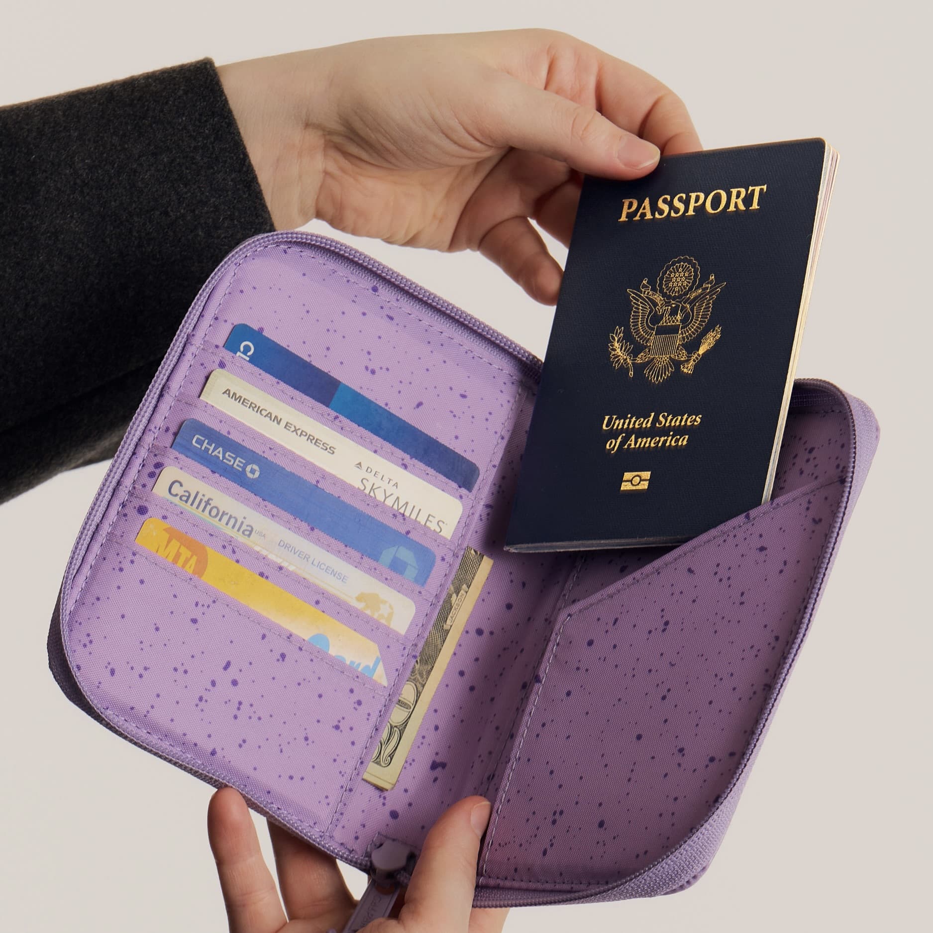 Terra Zip Passport Wallet in Blossom | CALPAK