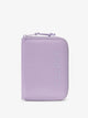 CALPAK Terra Zippered Passport Wallet in Amethyst light purple front view; ATPW2501-AMETHYST