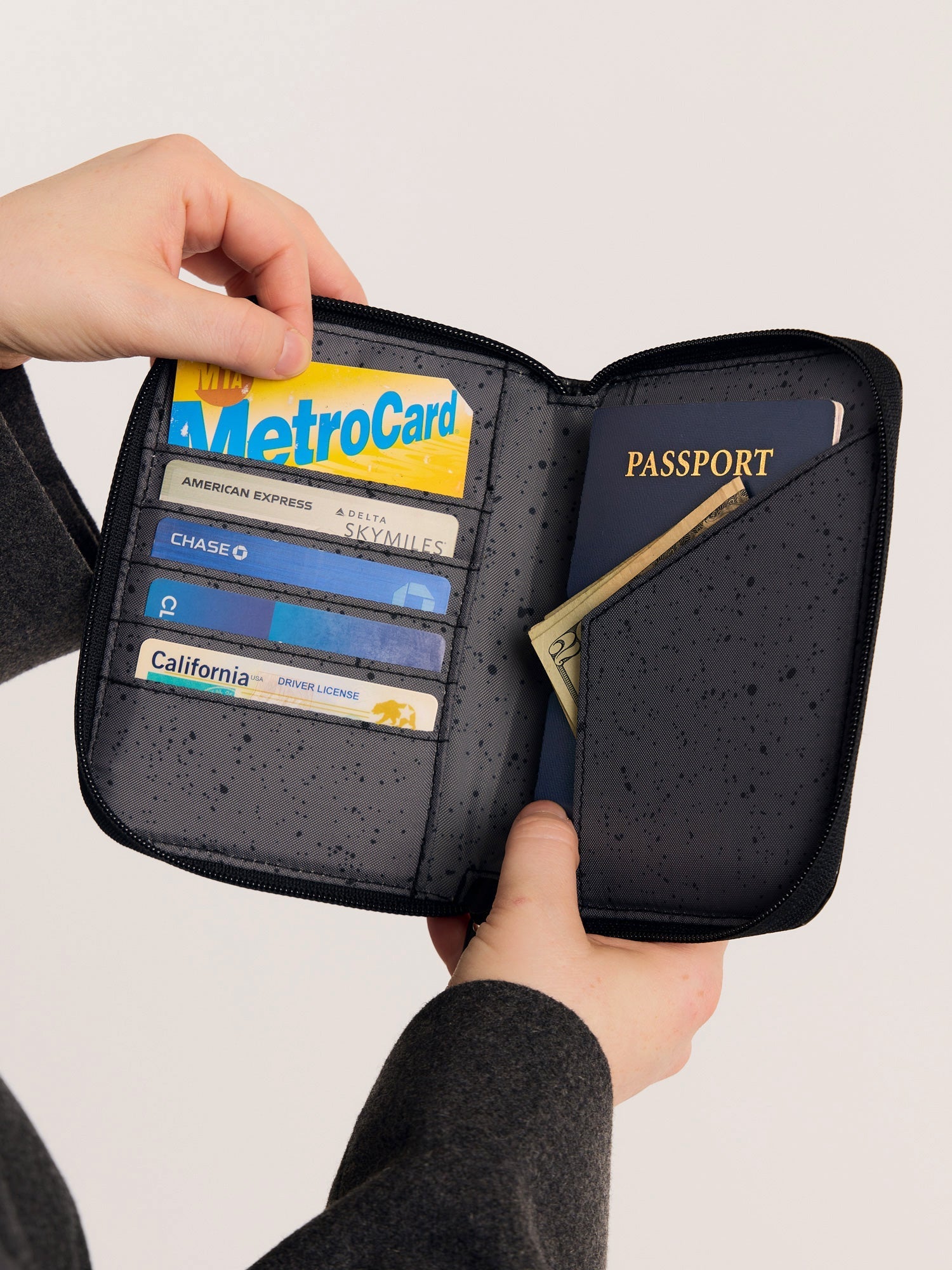 Terra Zip Passport Wallet in Obsidian | CALPAK