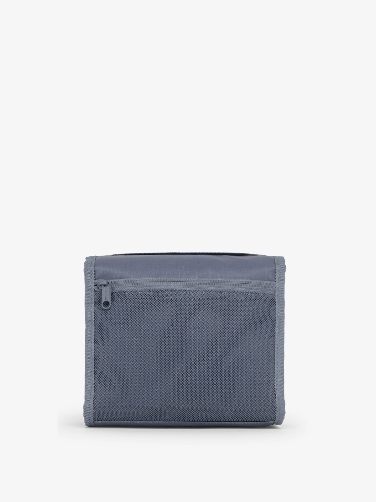 CALPAK Terra Hanging Toiletry Bag in blue Matte Indigo front view; THY2201-INDIGO