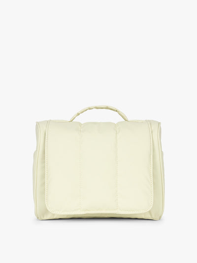 CALPAK Luka Hanging Toiletry Bag in light green Celadon; TLH2301-CELADON view 1