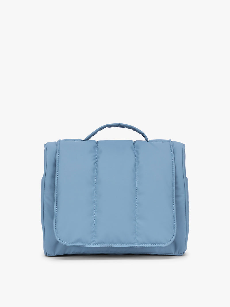 CALPAK Luka Hanging Toiletry Bag in light blue French Blue