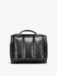 CALPAK Luka Hanging Toiletry Bag in Glazed Black; TLH2301-GLAZED-BLACK