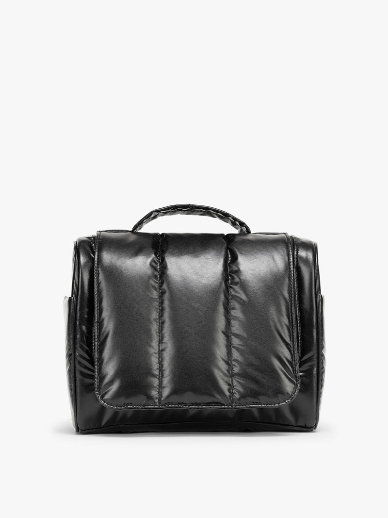CALPAK Luka Hanging Toiletry Bag in Glazed Black