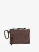 CALPAK Terra Clippable Card Pouch in brown Walnut front view; TPC2401-WALNUT