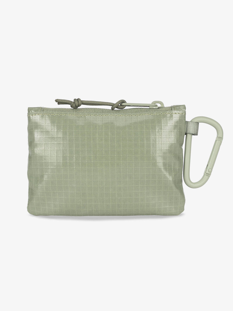 CALPAK Terra Clippable Card Pouch in olive green Juniper back side