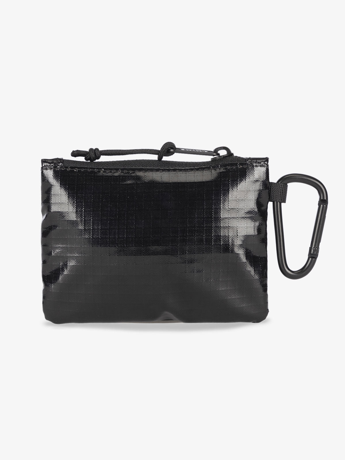 CALPAK Terra Clippable Card Pouch in Black back side; TPC2401-OBSIDIAN
