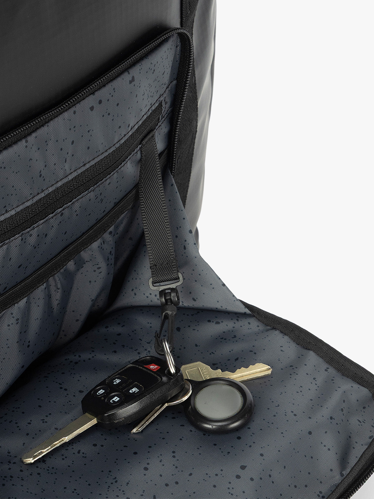 Terra 35L Water Resistant Zip Tote Bag in Matte Obsidian | CALPAK