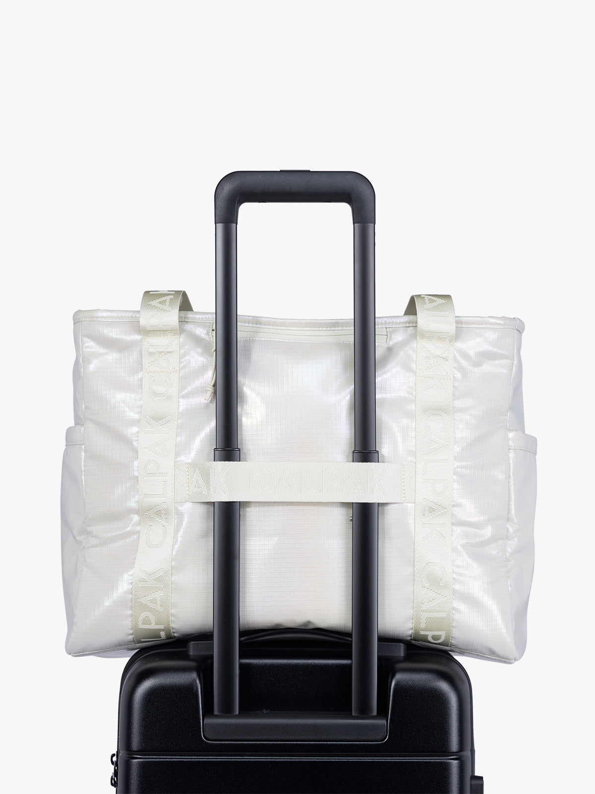 Terra 35L Water Resistant Zip Tote Bag in Moonbeam | CALPAK