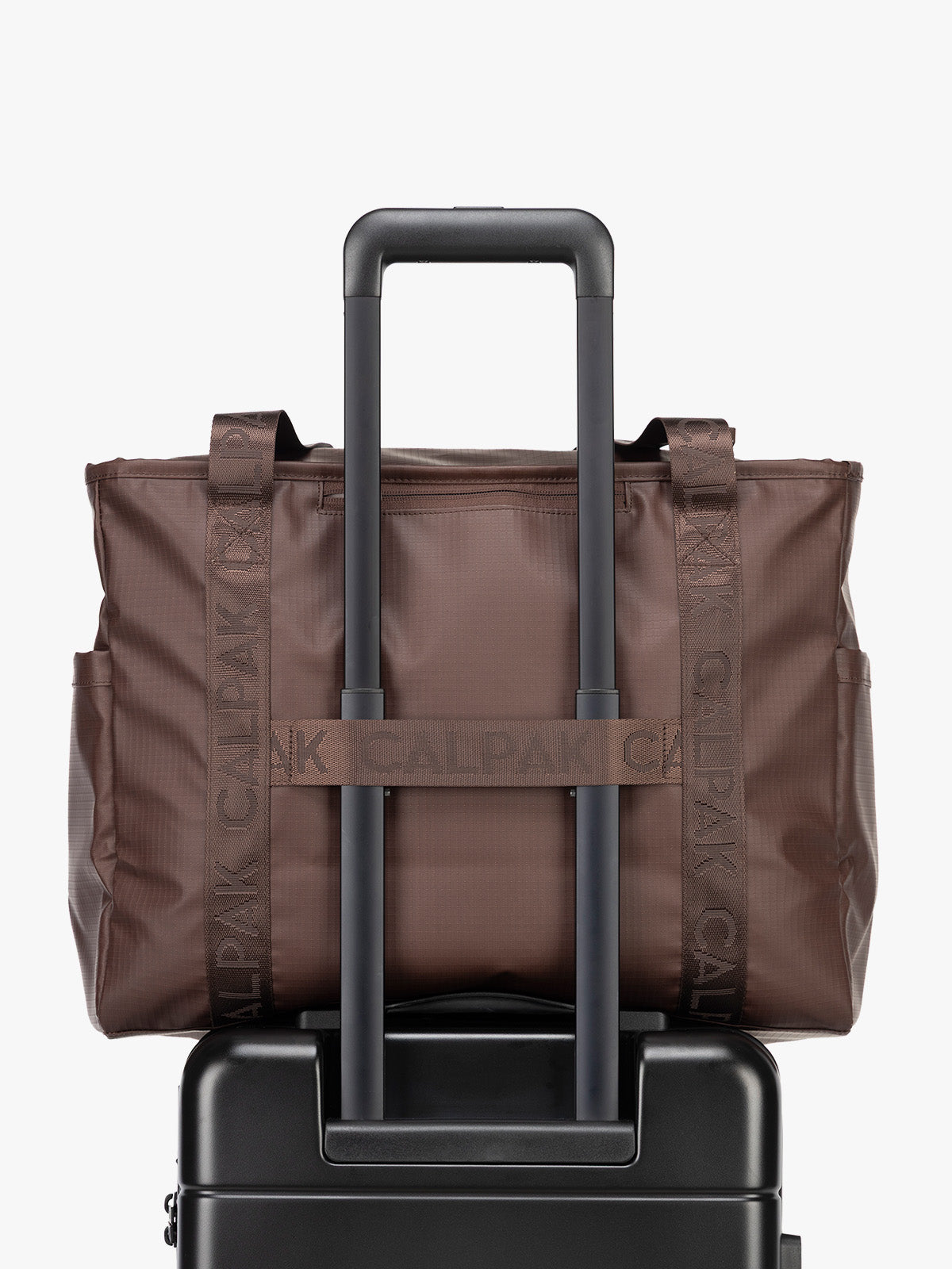 Terra 35L Water Resistant Zip Tote Bag in Walnut | CALPAK