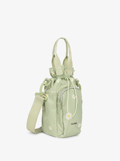 CALPAK water bottle sling with strap in daisy; AWH2101-DAISY view 1