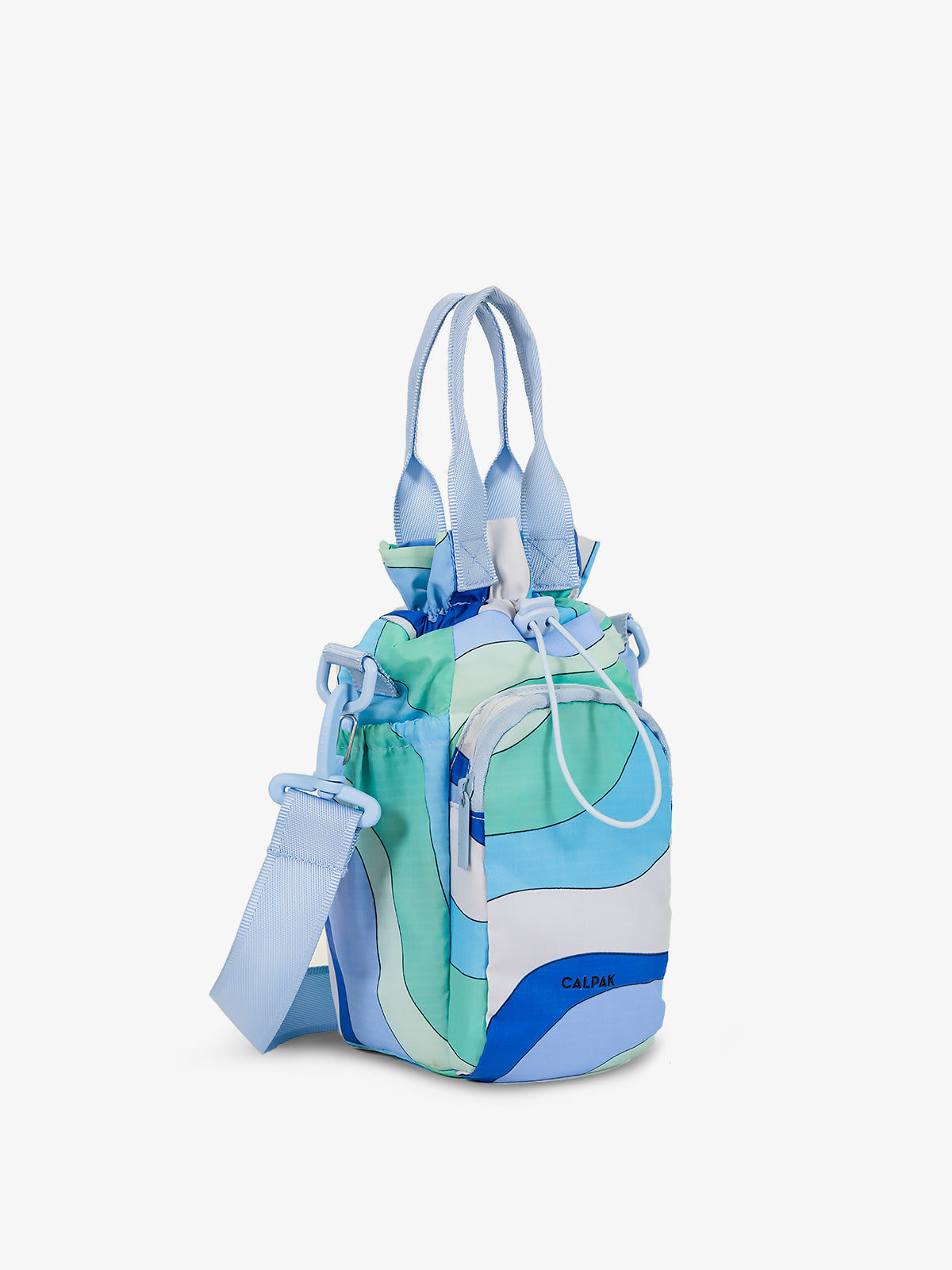 Bib and Bottle Cover- Blue Polka main image 0