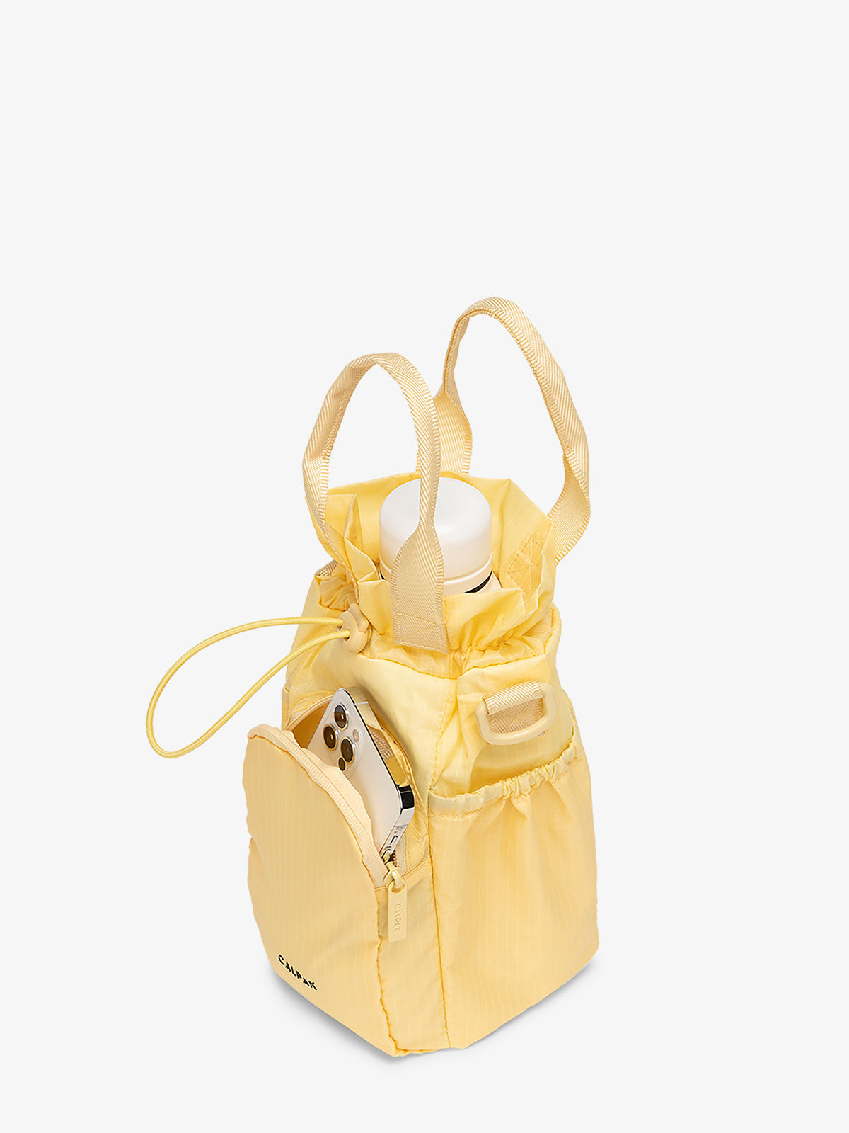 water bottle sling for hiking in lemonade yellow; AWH2101-LEMONADE