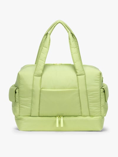 CALPAK Weekender Duffel in light green Lime; WDB2501-LIME
