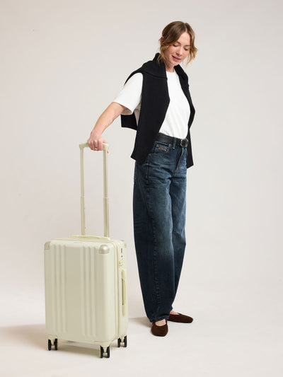 CALPAK Ambeur Carry on Luggage in light green Celadon; LAM1020-CELADON view 2