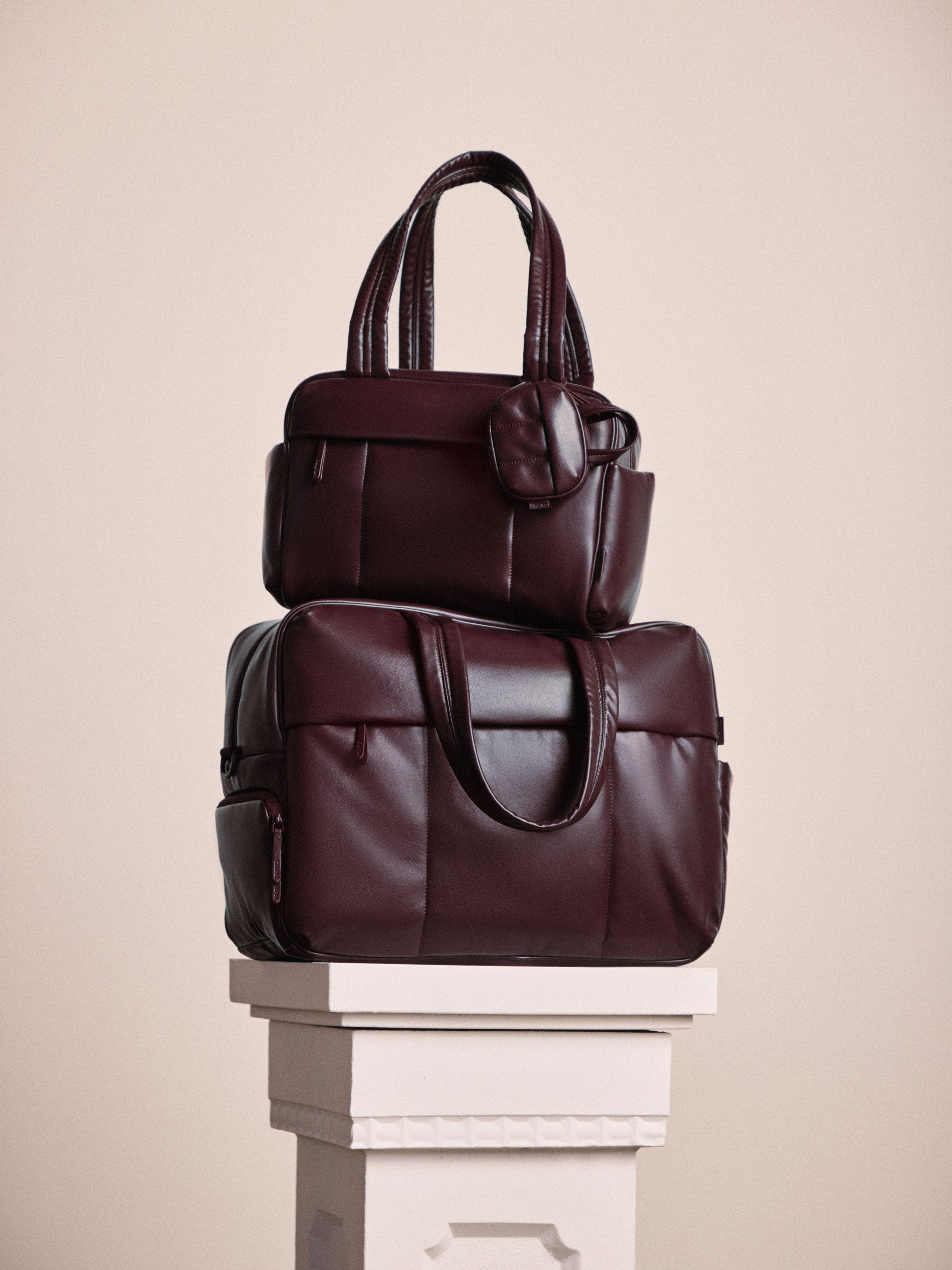 Luka Zip Passport Wallet in Glazed Dark Cherry | CALPAK