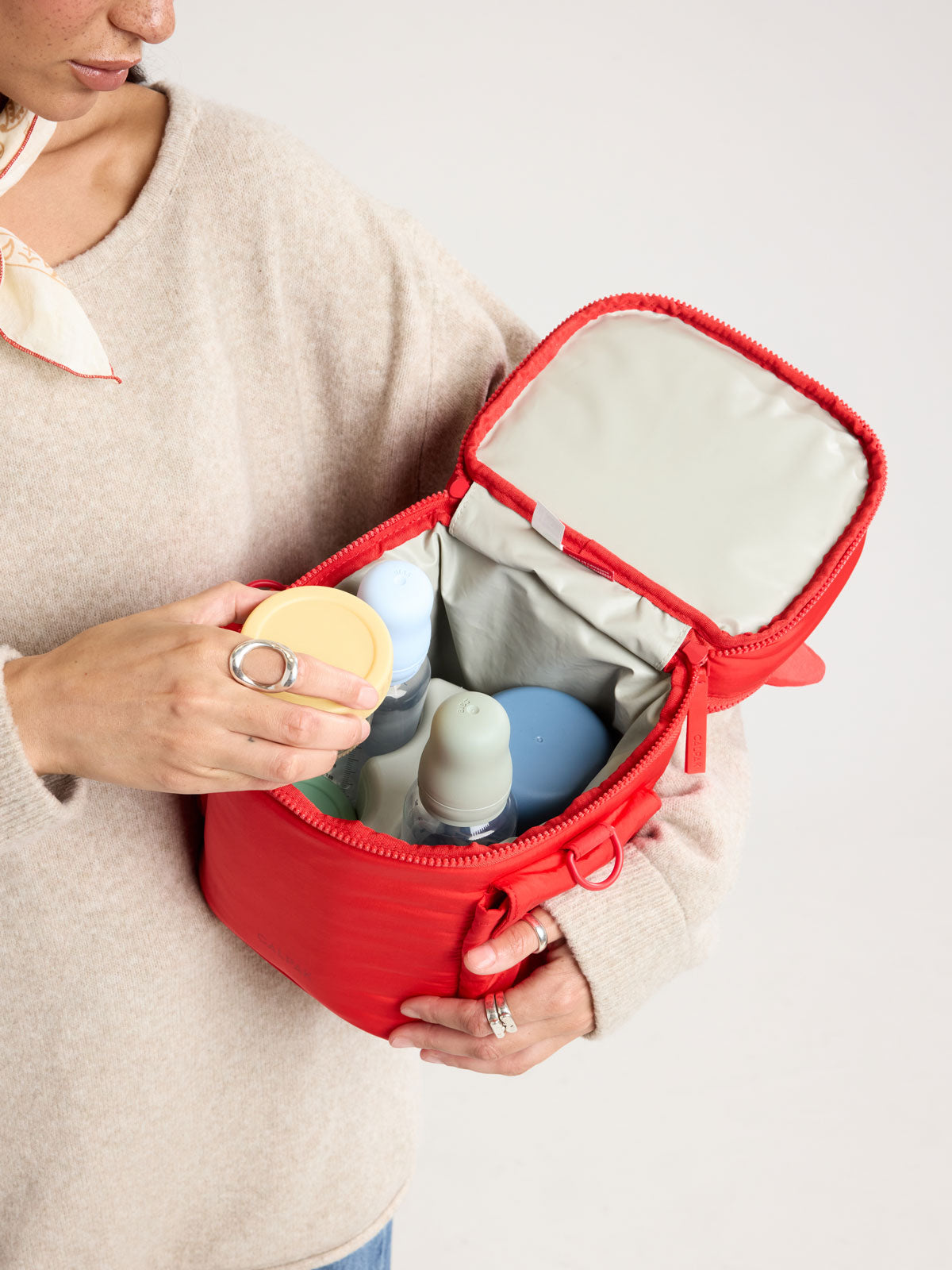 Insulated Baby Bottle Bag in Tomato | CALPAK